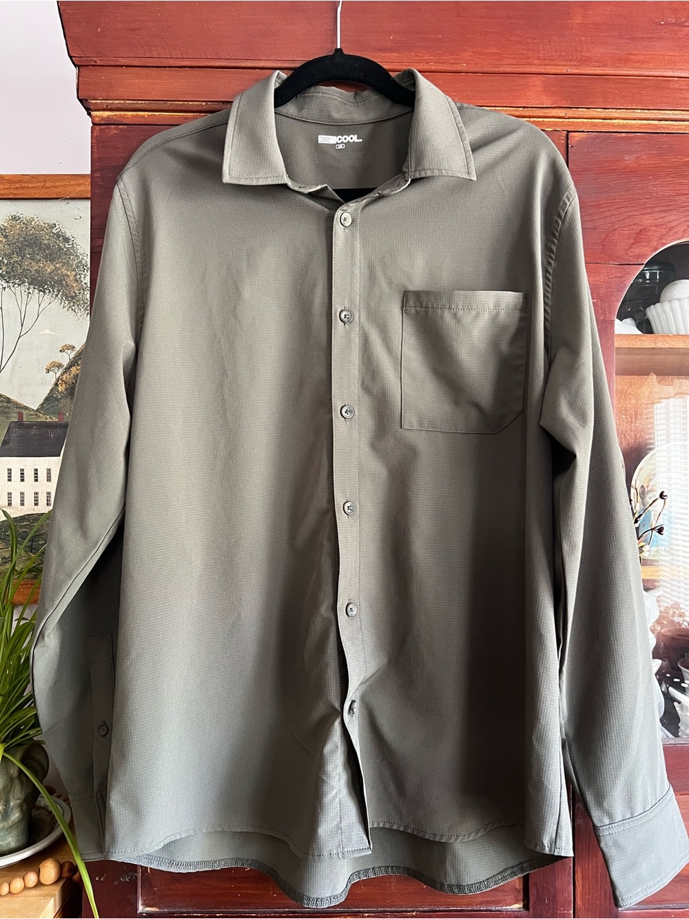 32° Cool Olive Green Performance Shirt